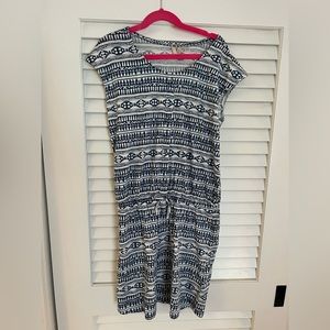 Blue and white roxy girls romper